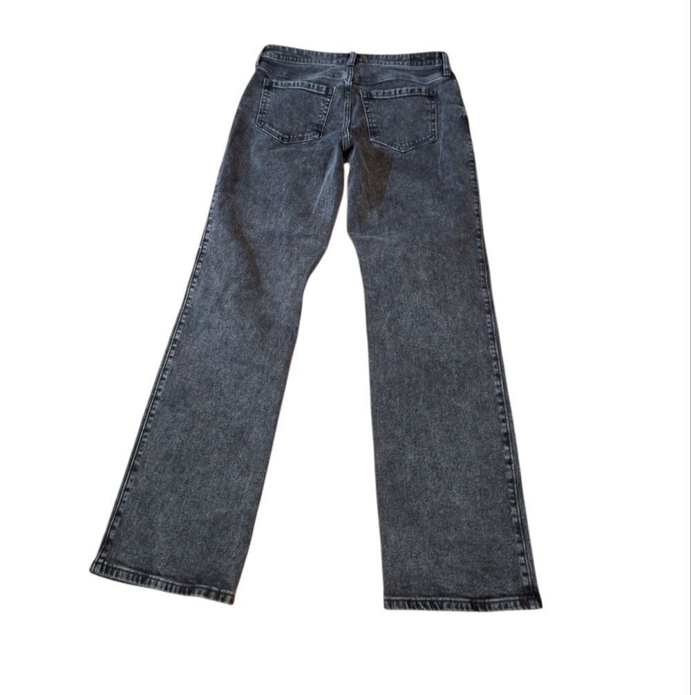 Hollister Muted Black Low Rise Relaxed Straight Leg Jeans 4 LONG OR W27 LONG